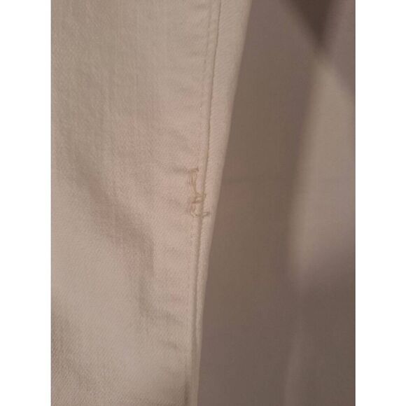 L.L. Bean True Shape High Rise Slim Leg White Jeans Size 14 NEW - Picture 3 of 6
